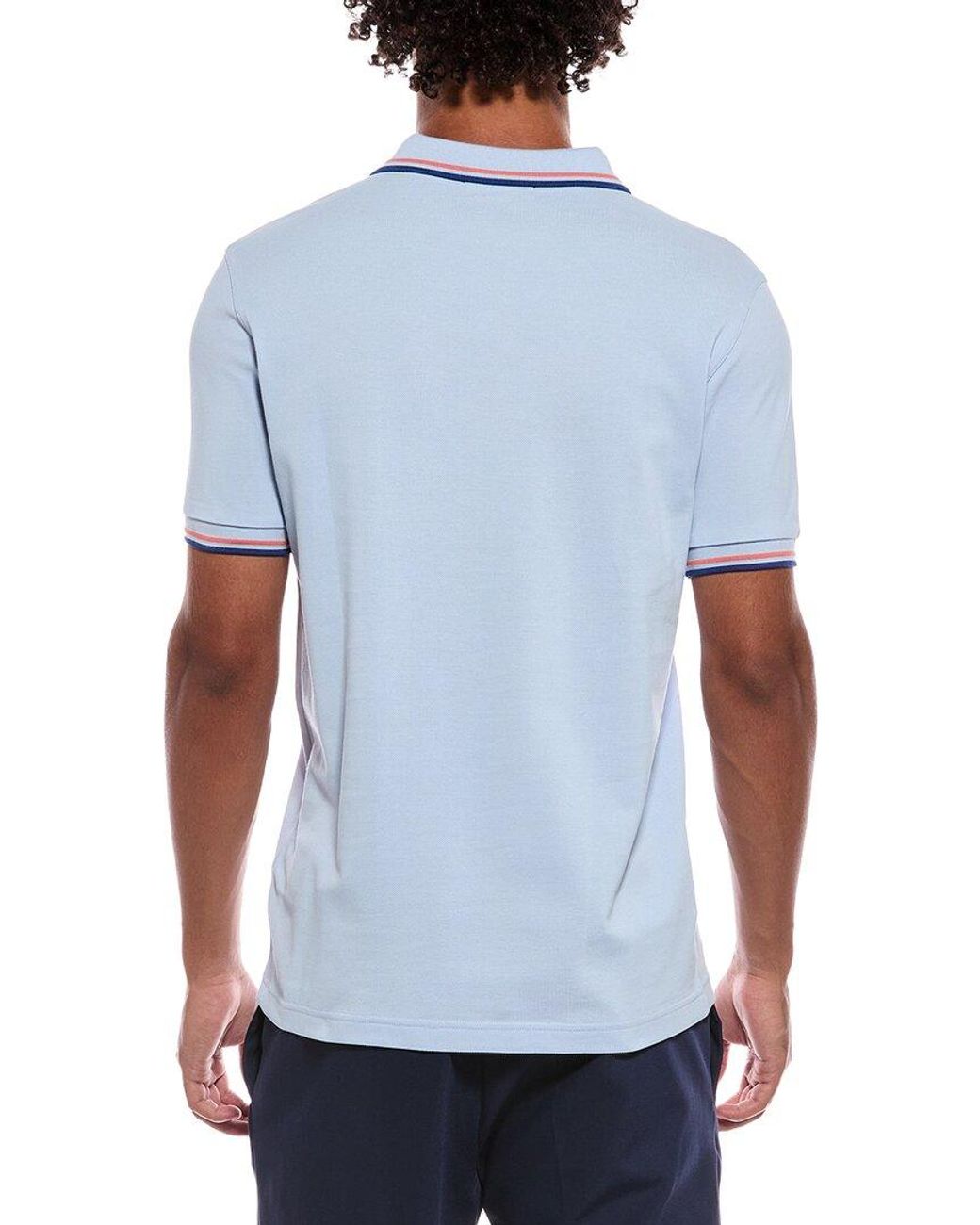 Fred Perry Blue Woven Polo for men