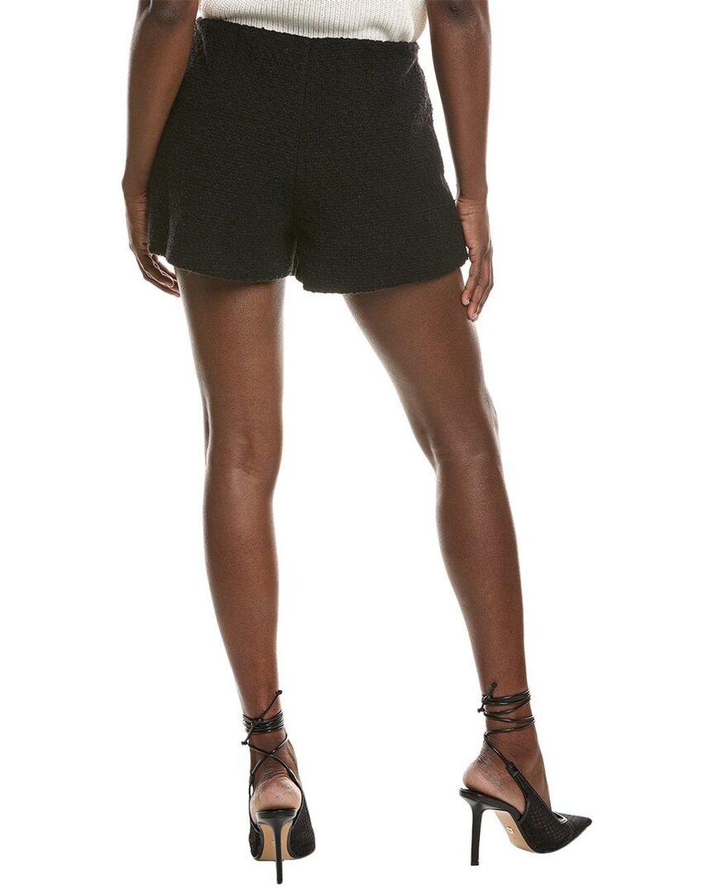 Ba&sh Black Java Wool-Blend Skort