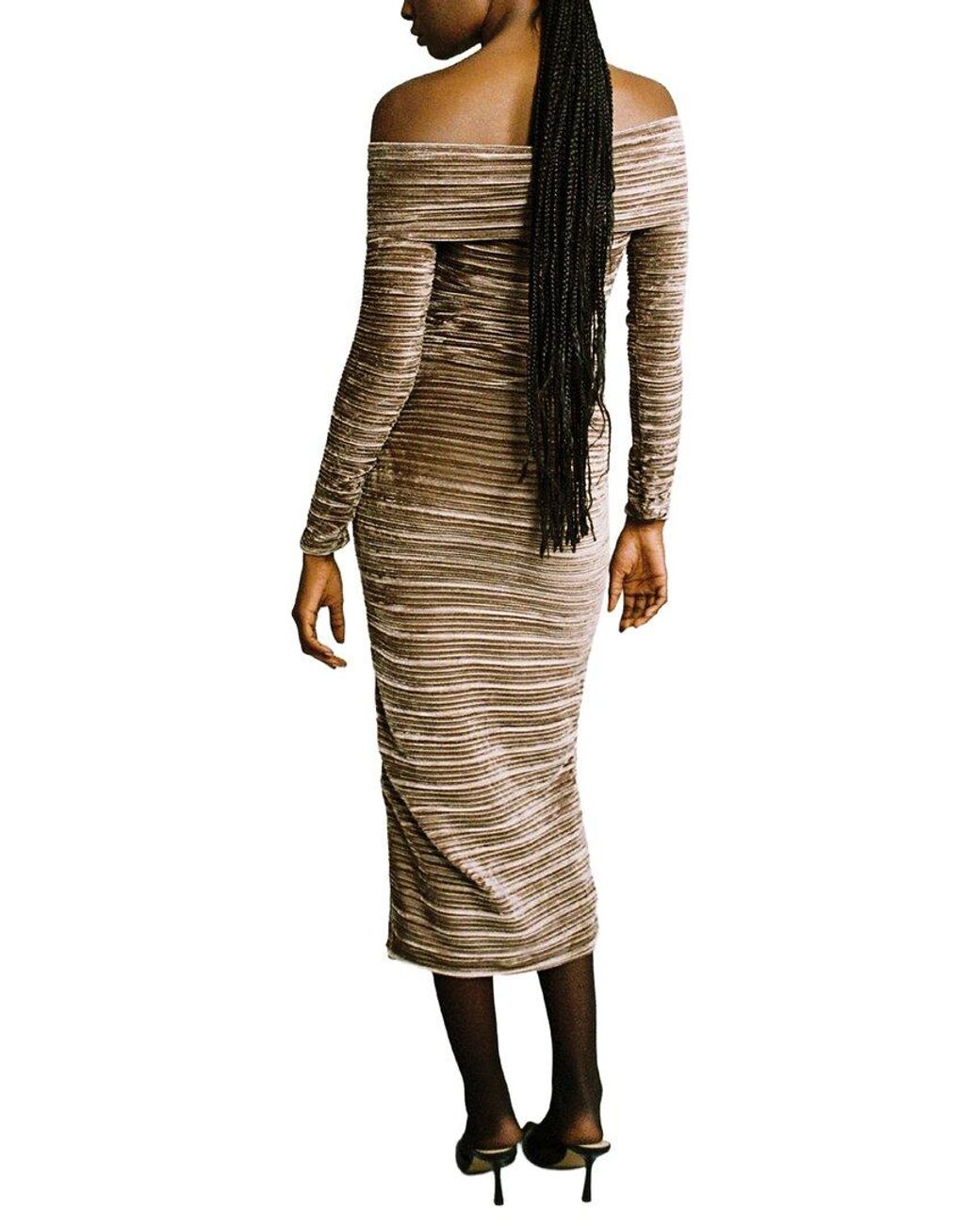 Sabina Musayev Brown Delphinus Midi Dress