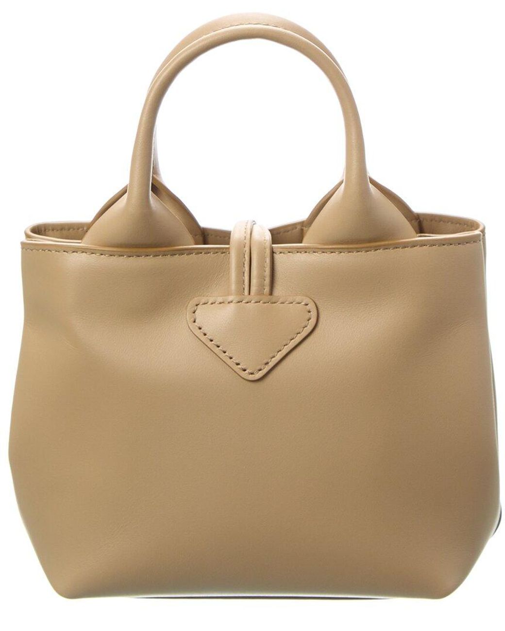 Longchamp Brown Le Roseau Xs Leather Handbag
