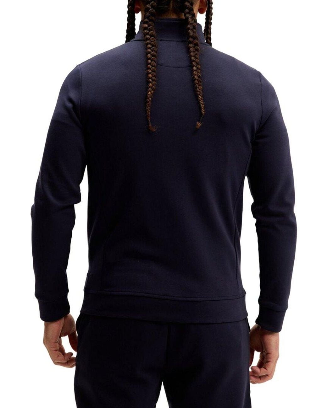 Ron Tomson Blue Double Zip Trainer Jacket for men