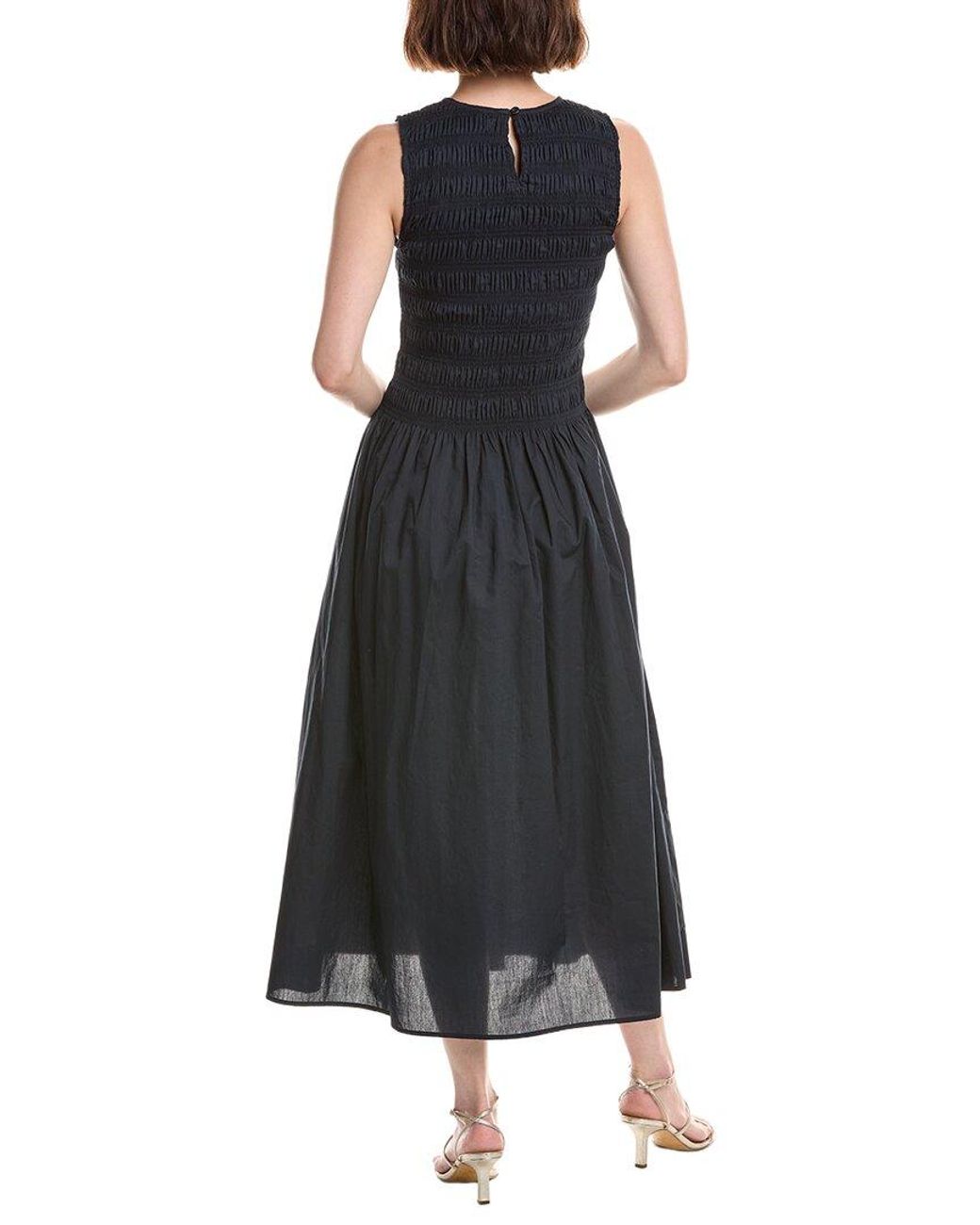 Rag & Bone Black Lane Smocked Dress