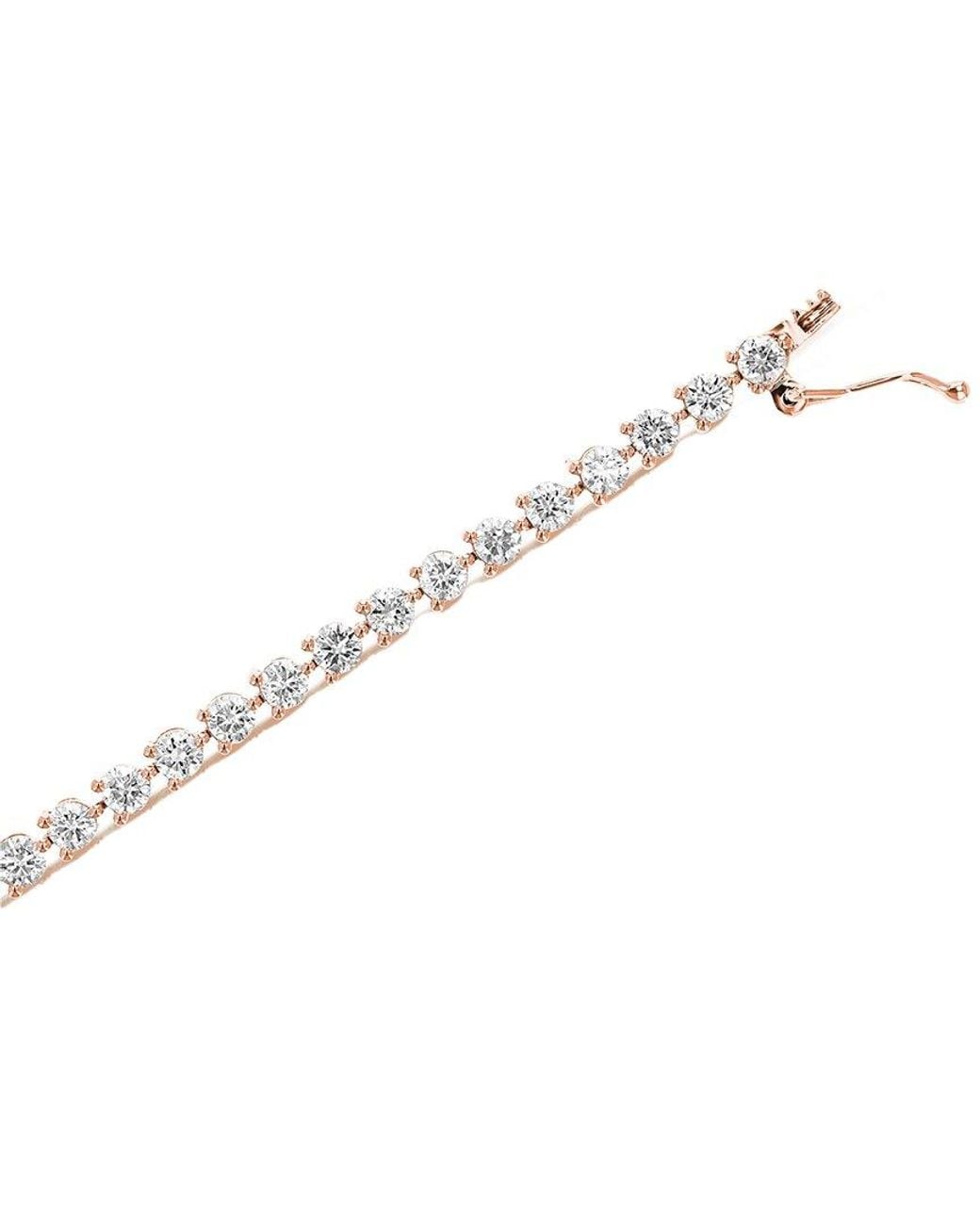 Amairah White 14K 5.00 Ct. Tw. Lab-Grown Diamond Tennis Bracelet