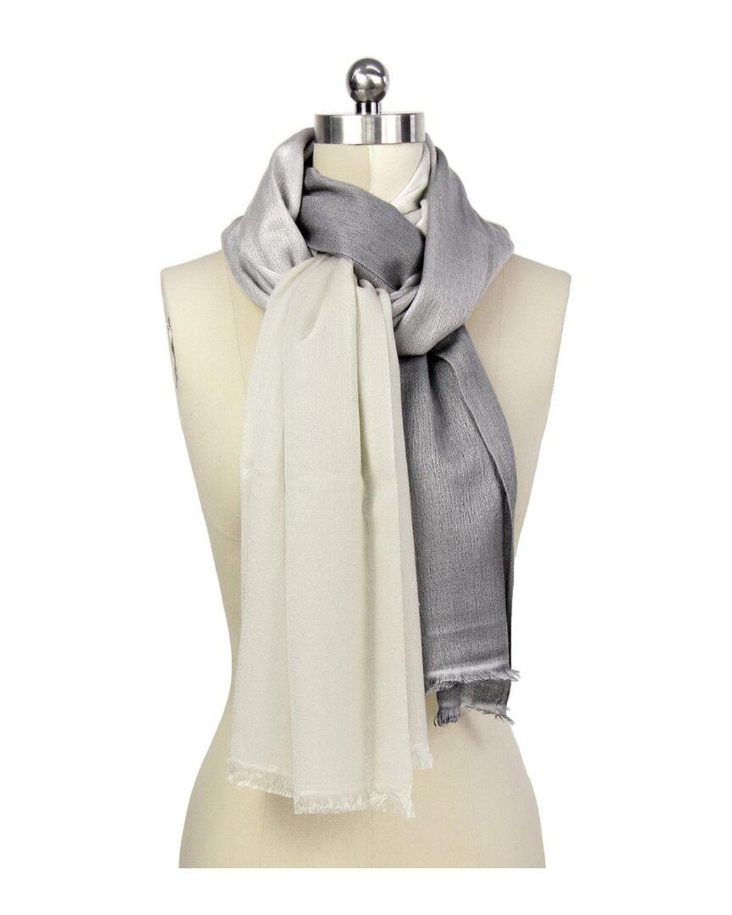 Saachi Metallic Ombre Cashmere & Silk-Blend Scarf