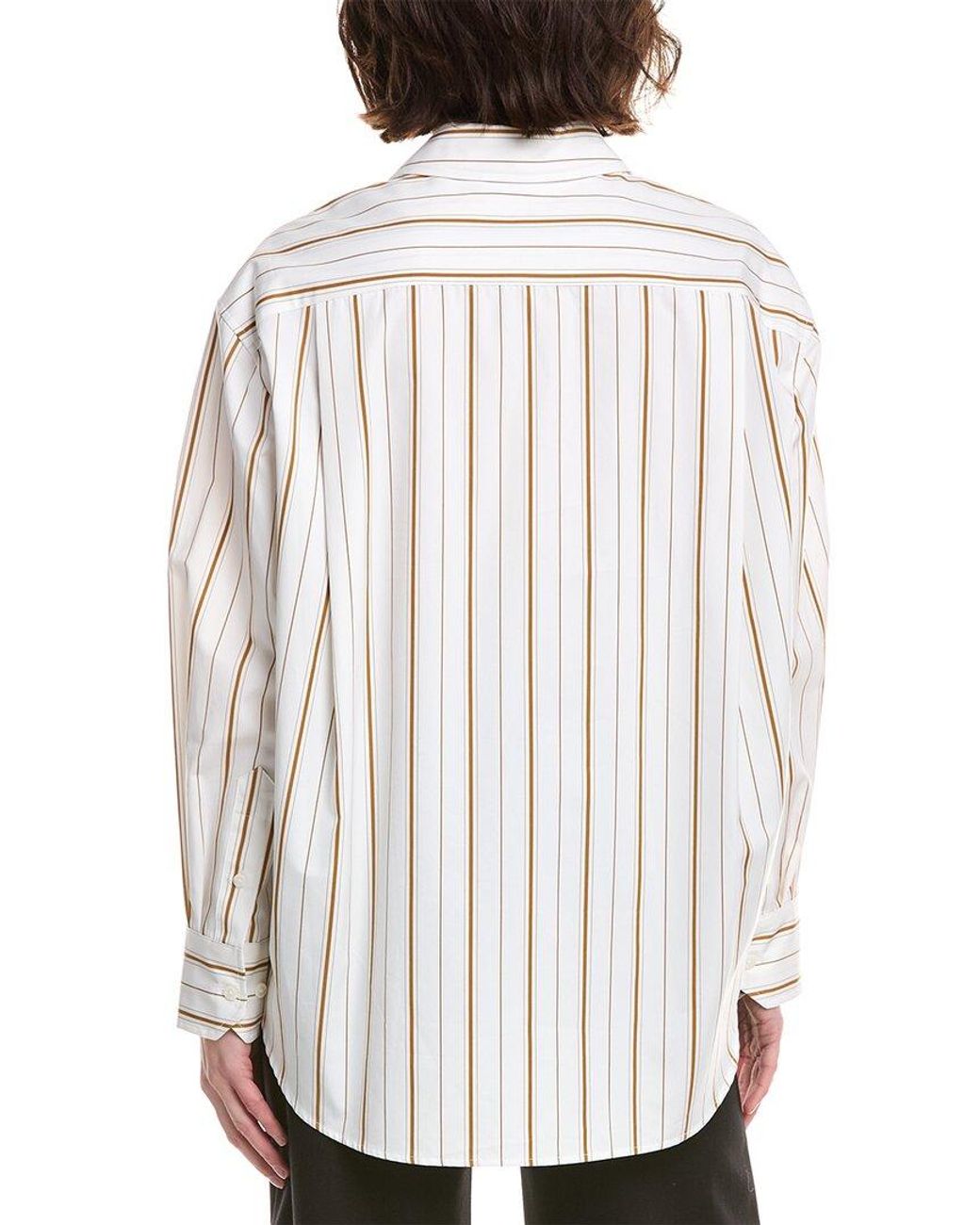 Rag & Bone White Jessica Stripe Shirt
