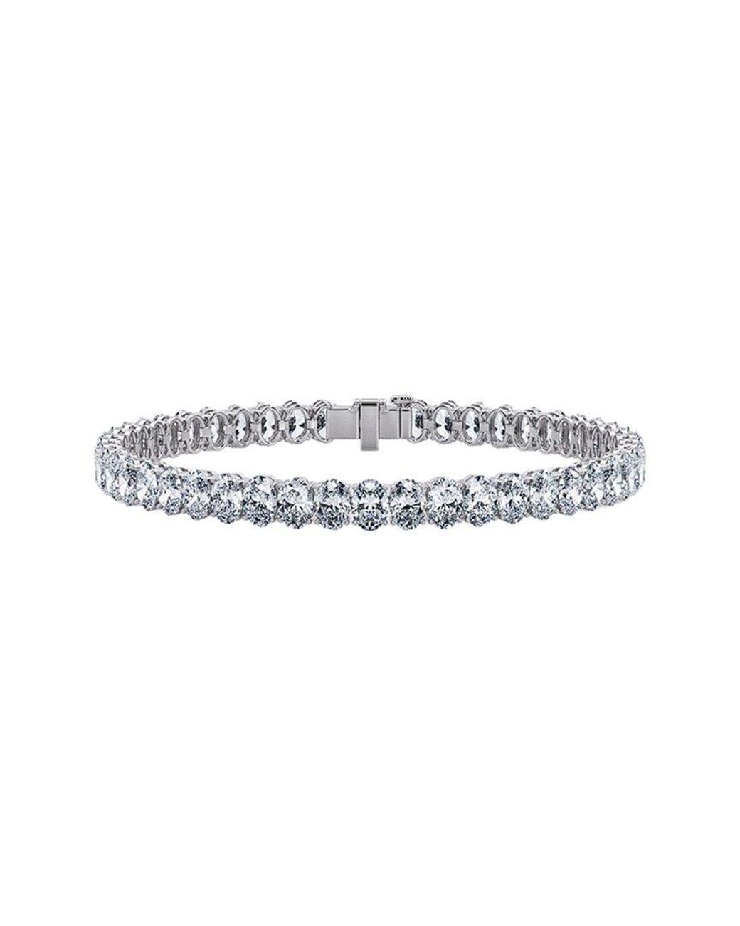 Lab Grown Diamonds White 14K 12.00 Ct. Tw. Lab-Grown Diamond Tennis Bracelet