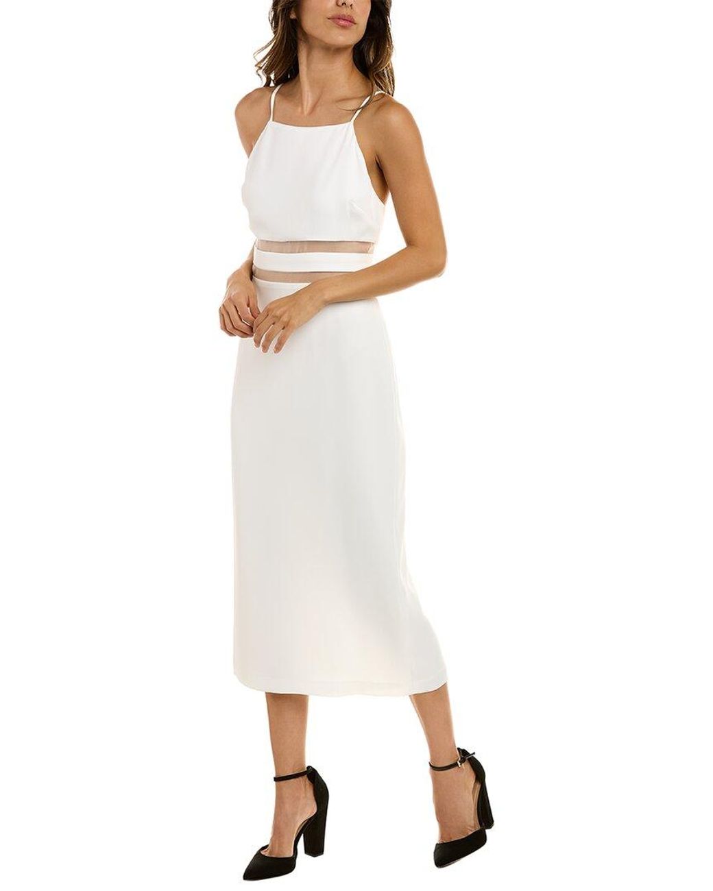 Bcbg surplice midi shop dress
