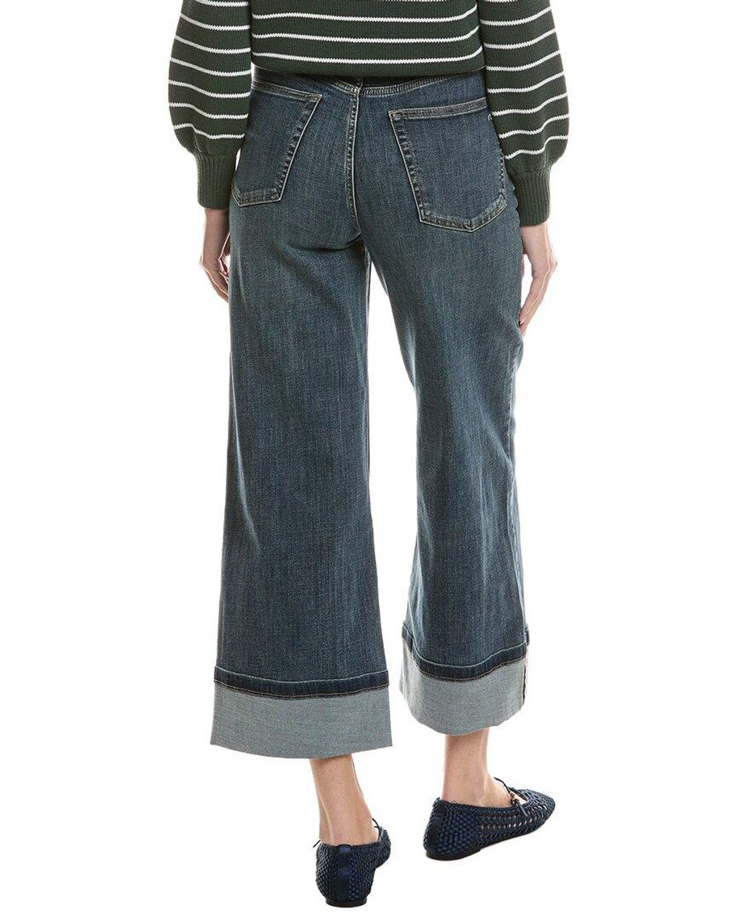 Rag & Bone Blue Serena High Rise Crop Jean