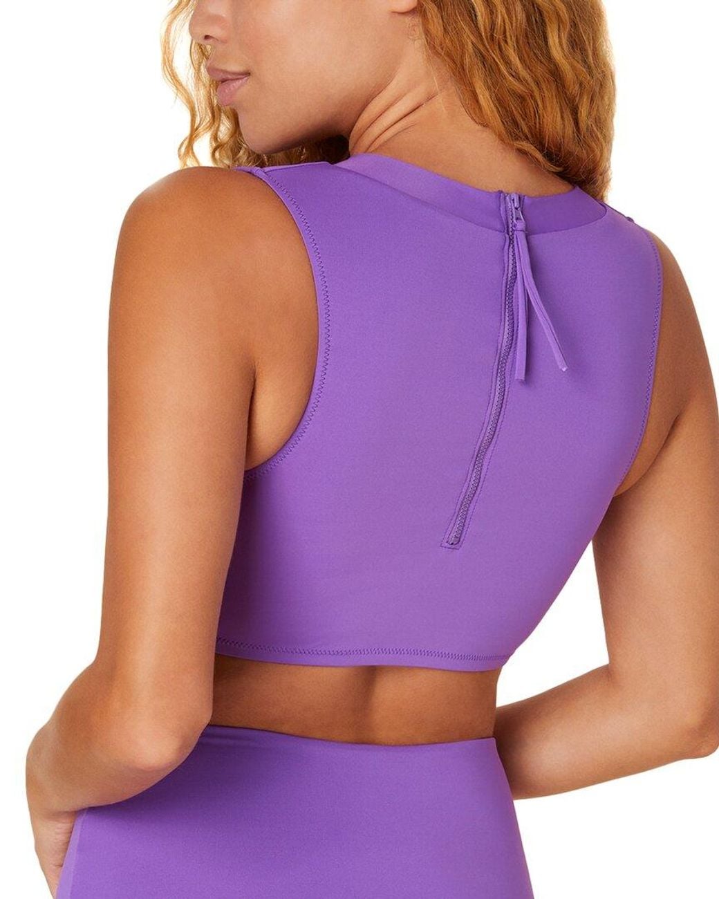 Andie Purple The Venice High Neck Top