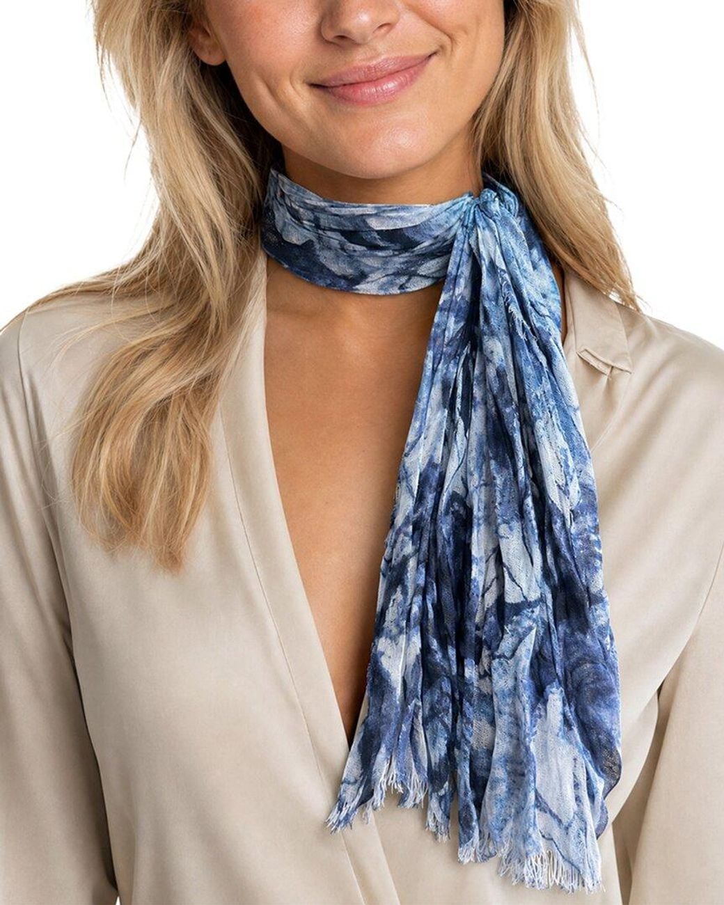 Blue Pacific Blue Roses Neckerchief