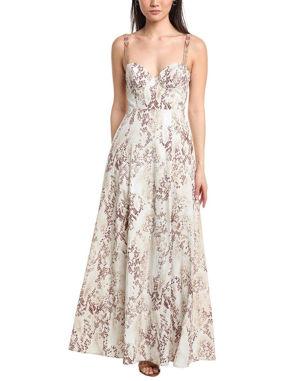 L'Agence Natural Sutton Strap Maxi Dress