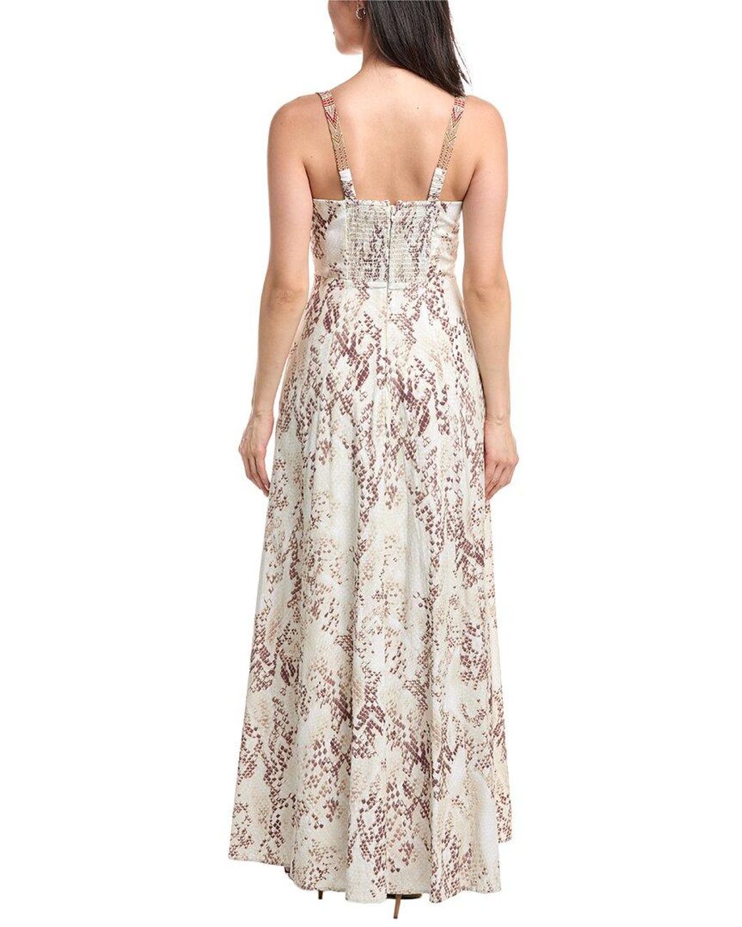 L'Agence Natural Sutton Strap Maxi Dress