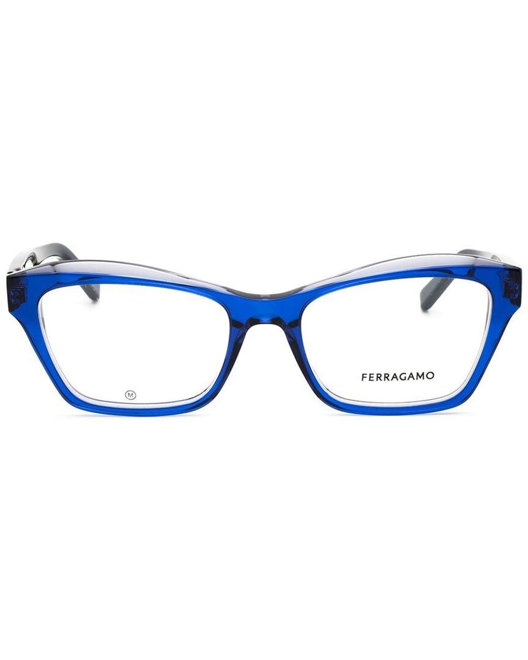 Ferragamo Blue 53Mm Optical Frames