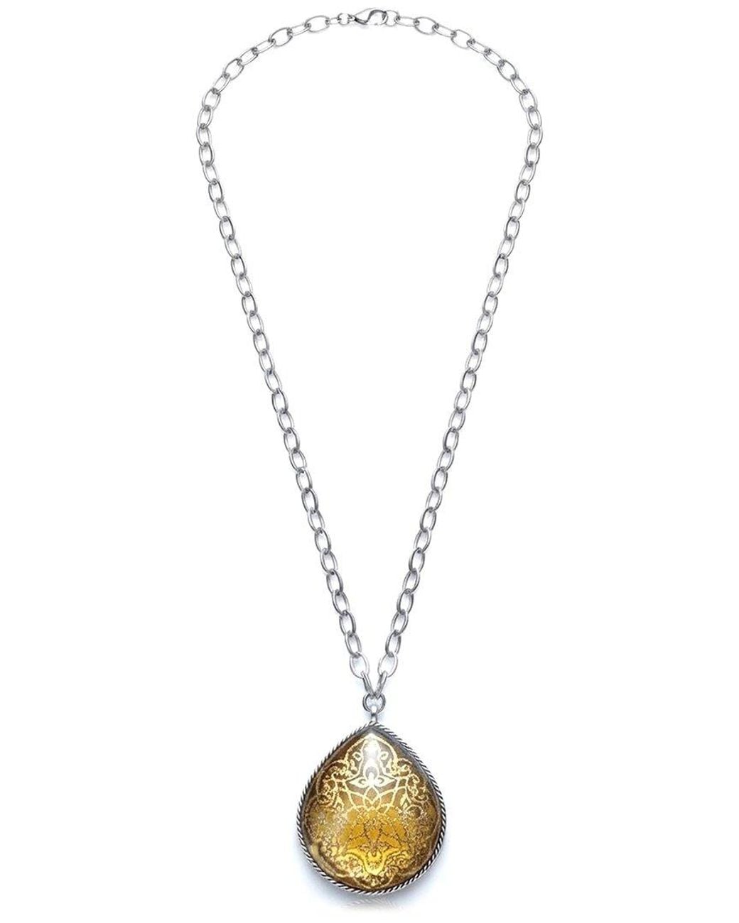Liv Oliver Metallic 18K Rose Plated Necklace