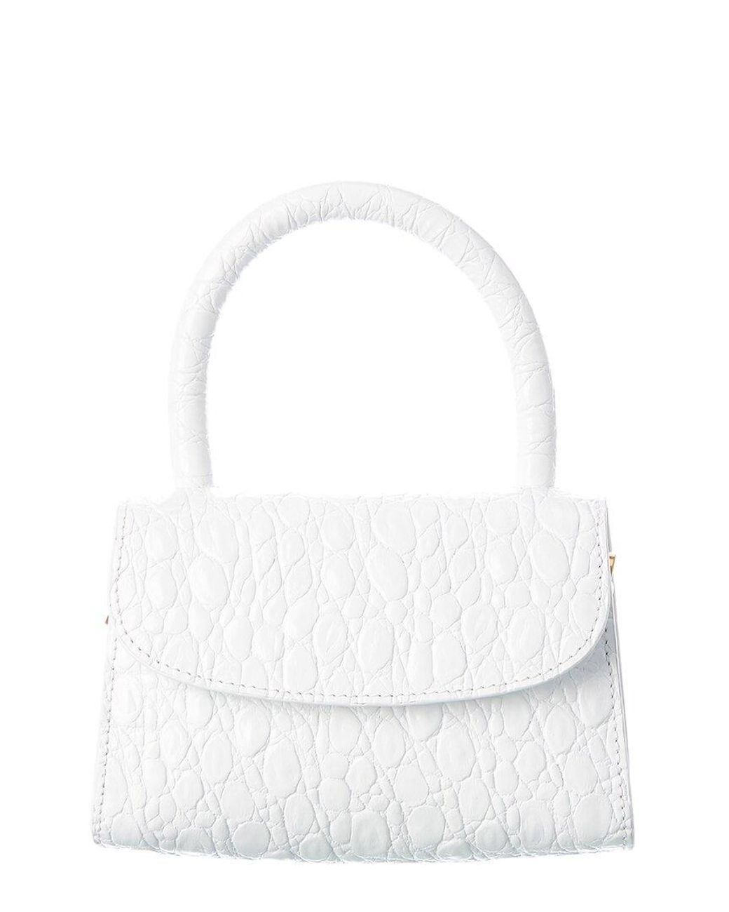 white leather mini bag