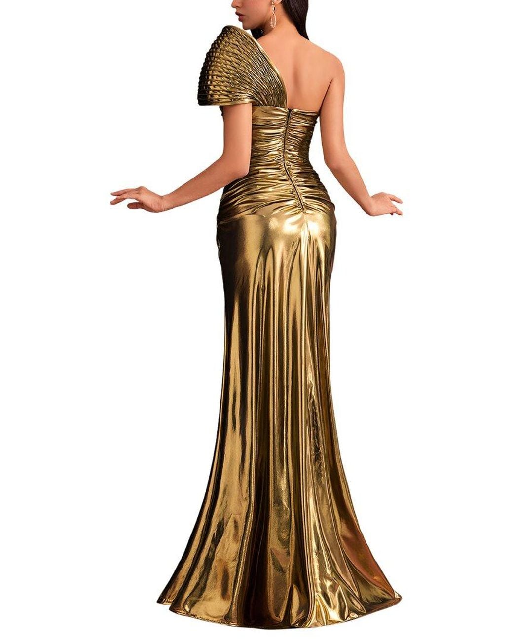 Vincent Brown Solid Maxi Dress