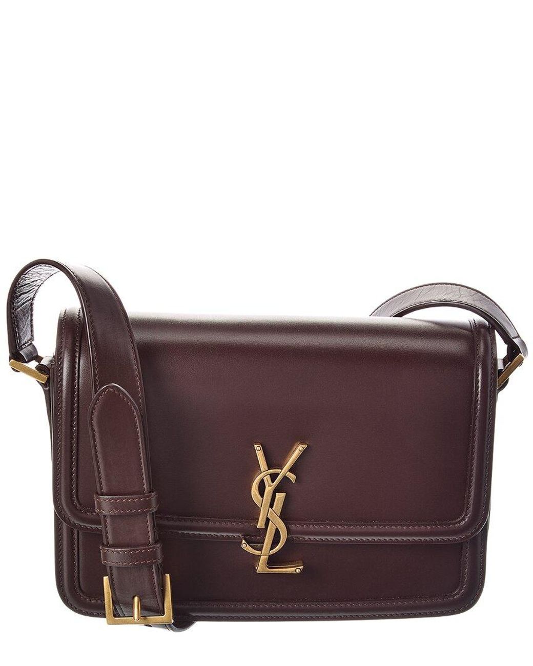Saint Laurent Purple Solferino Medium Leather Satchel for men