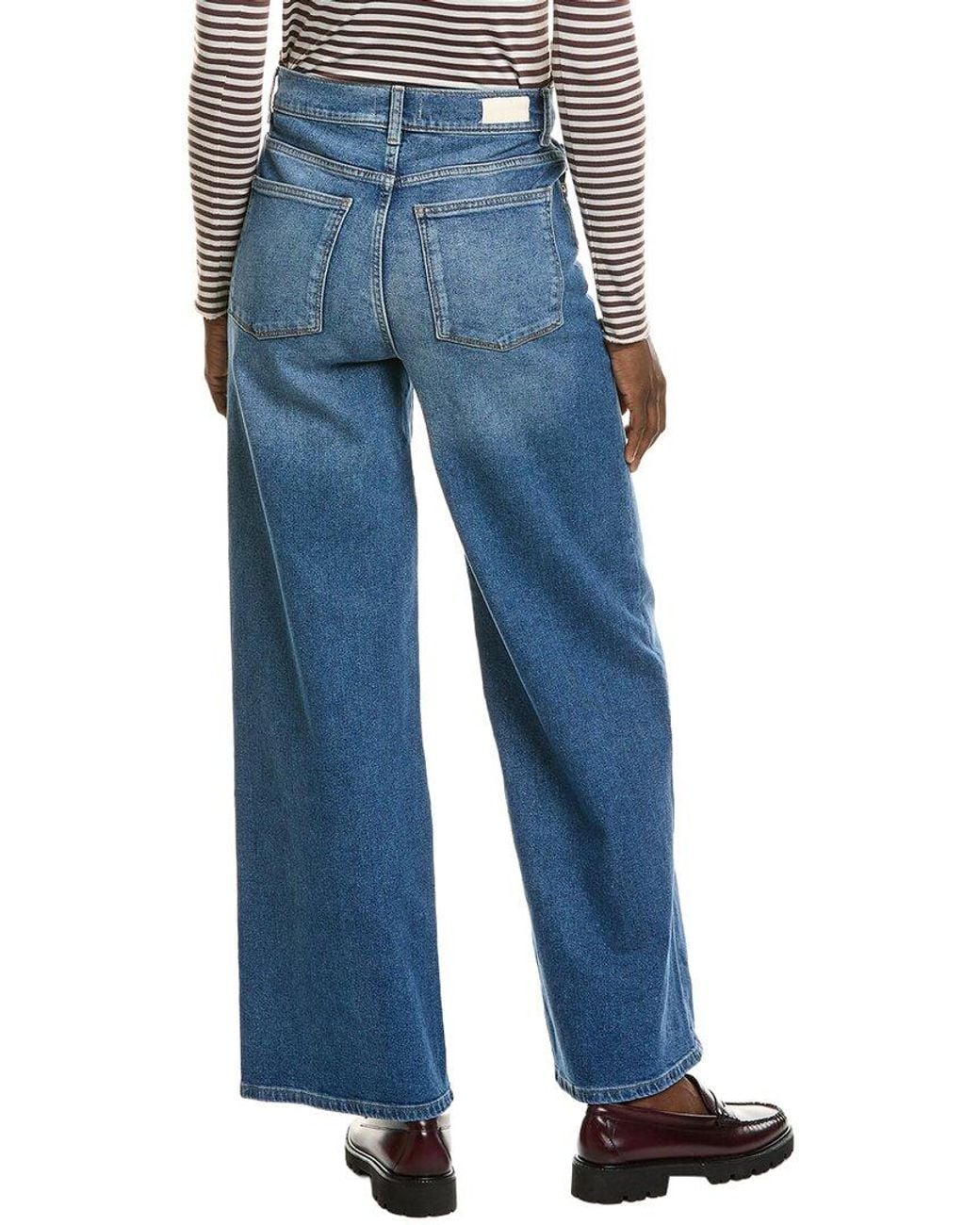 DL1961 Blue Hepburn North Current Wide Leg Jean