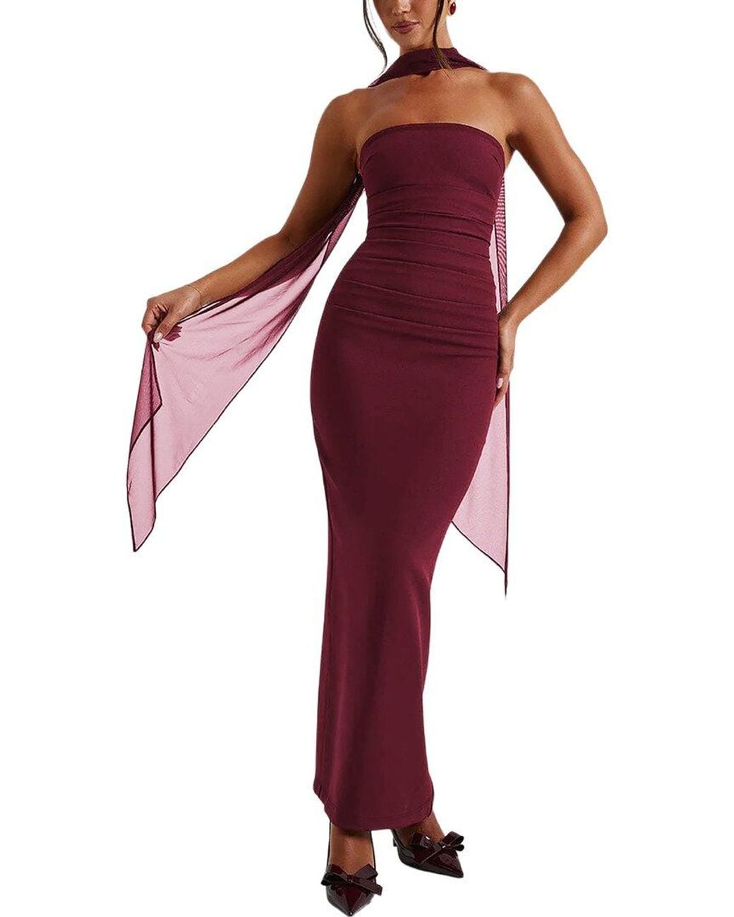 LEBRIN ATELIER Red Maxi Dress