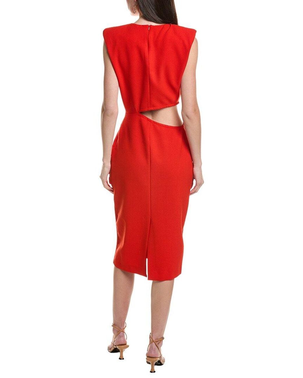 Ba&sh Red Iris Midi Dress