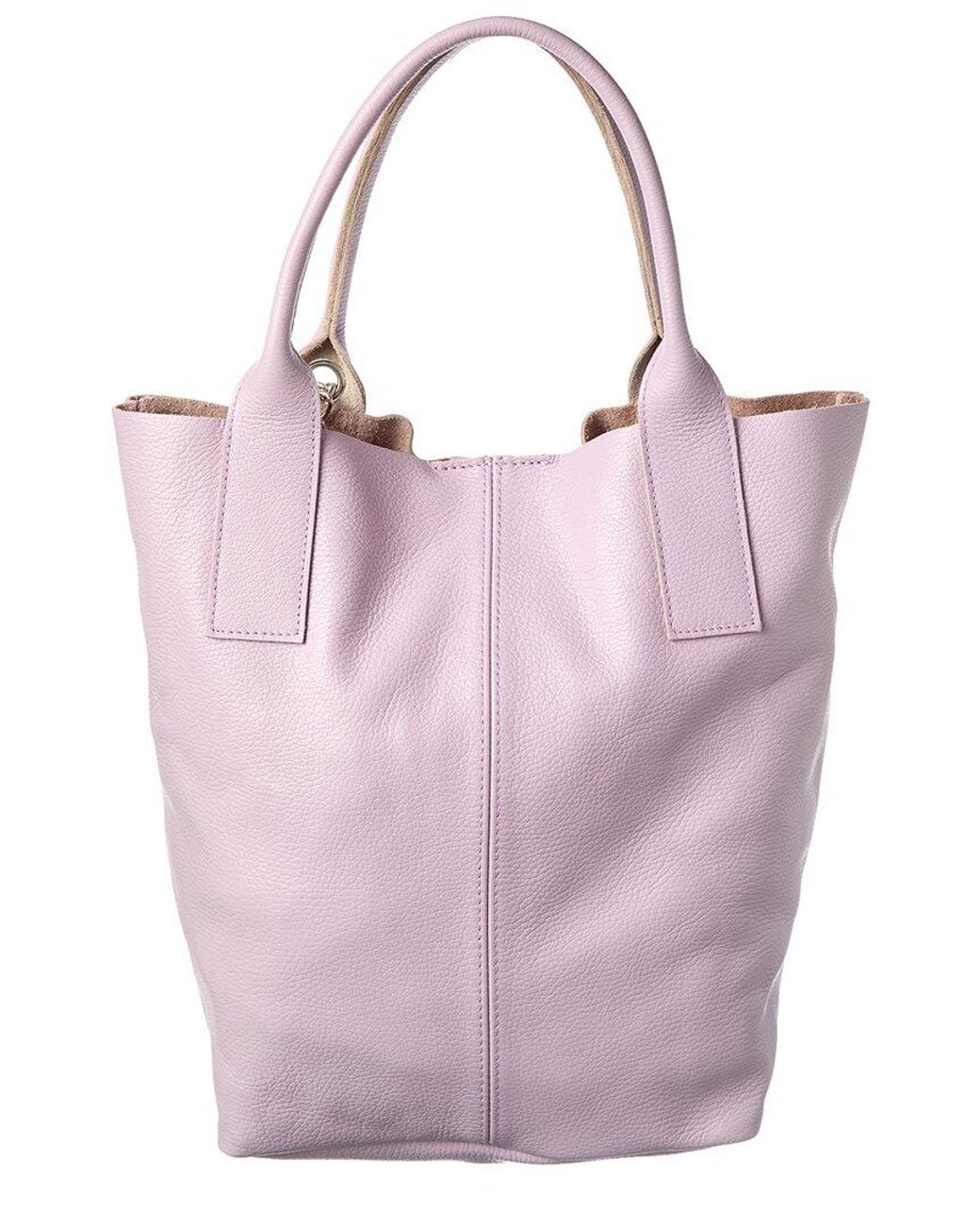 Italian Leather Pink Tote