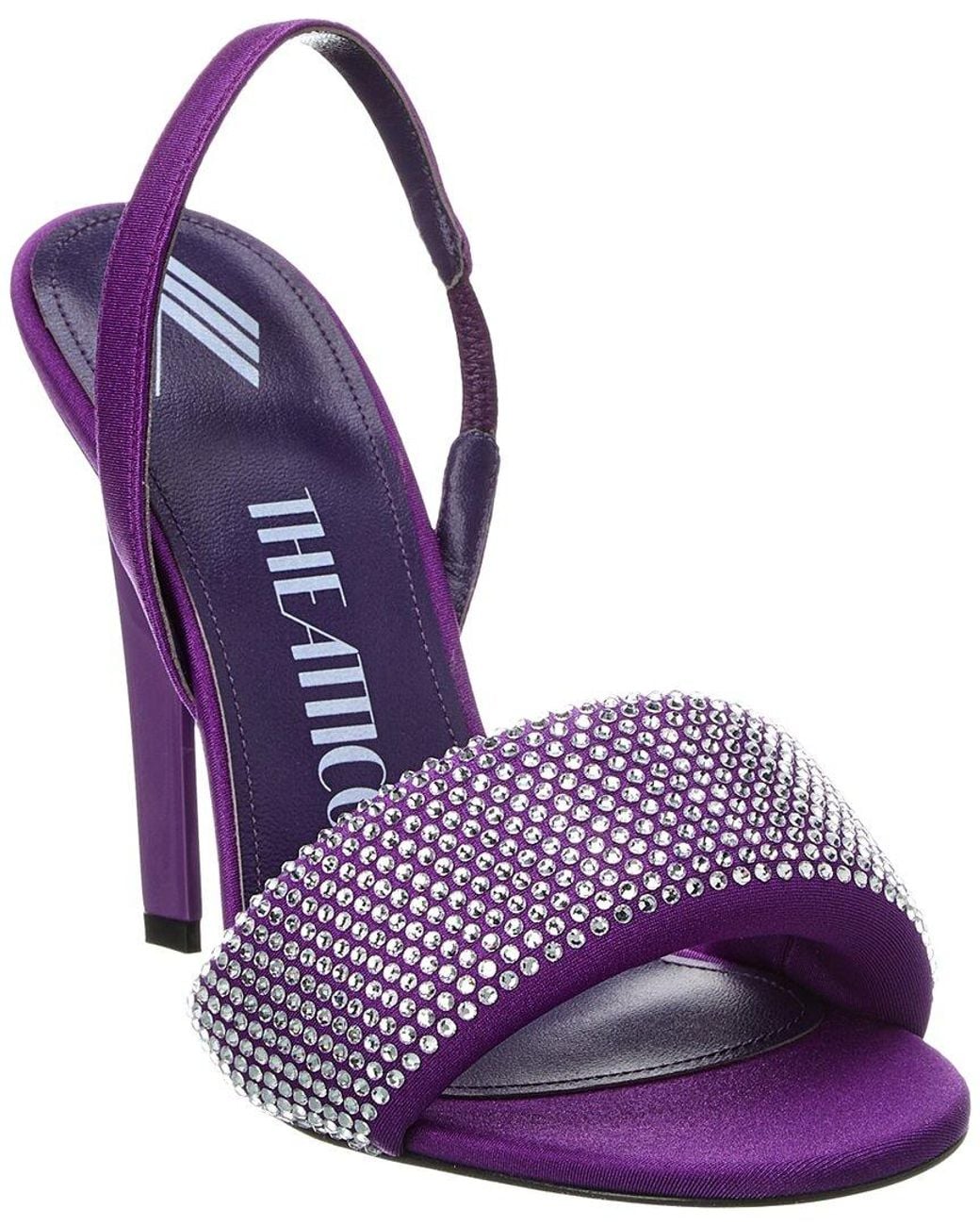 The Attico Purple Rem 105 Slingback Sandal