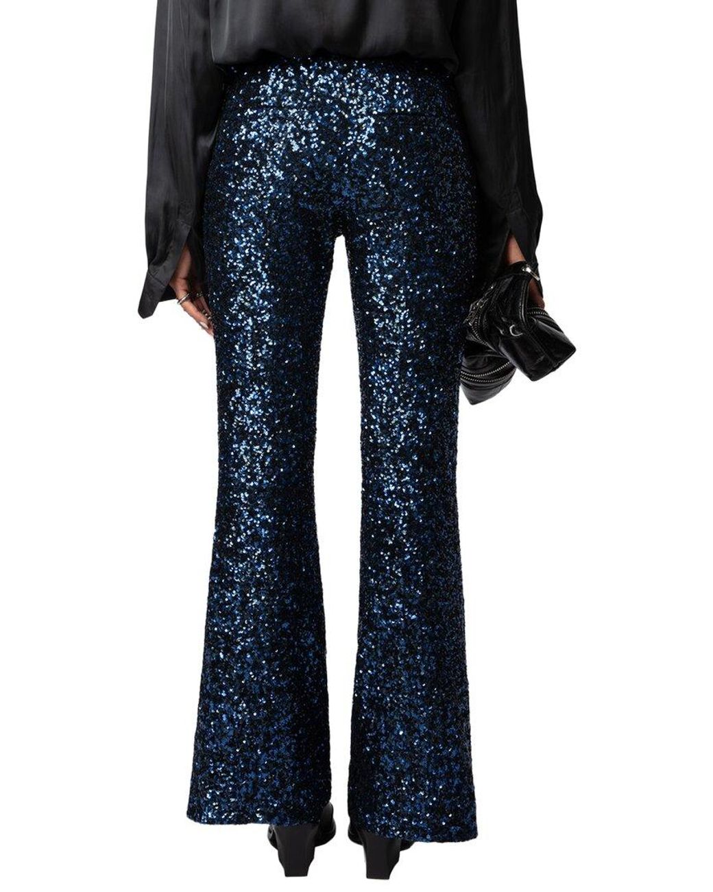 Zadig & Voltaire Blue Prevy Sequins Pant