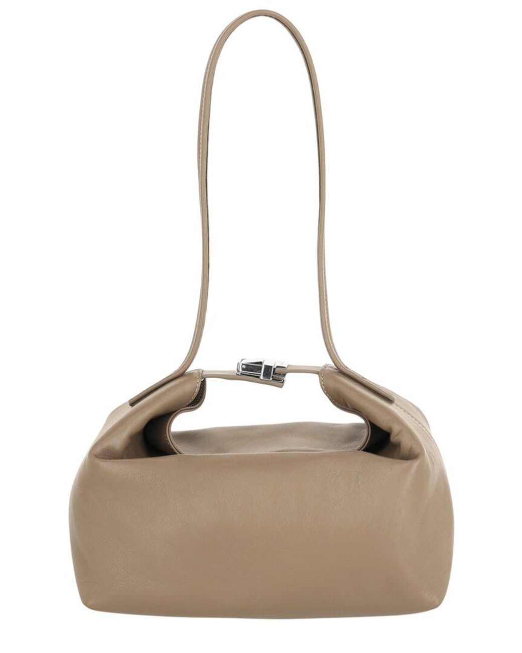 By Far Natural Bea Nappa Leather Shoulder Bag