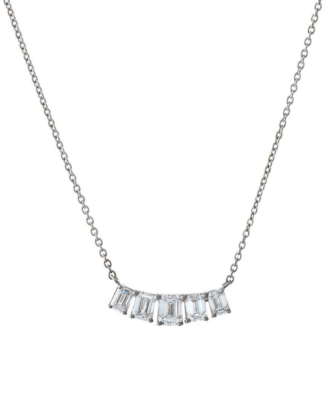 By Adina Eden Metallic 14K 0.80 Ct. Tw. Lab-Grown Diamond Necklace