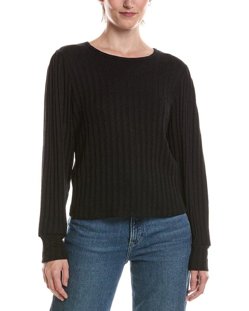 Michael Stars Black Jeanie Crewneck Sweater