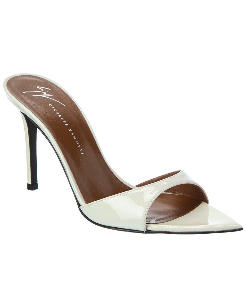 Giuseppe Zanotti Metallic Intrigo 90 Patent Sandal