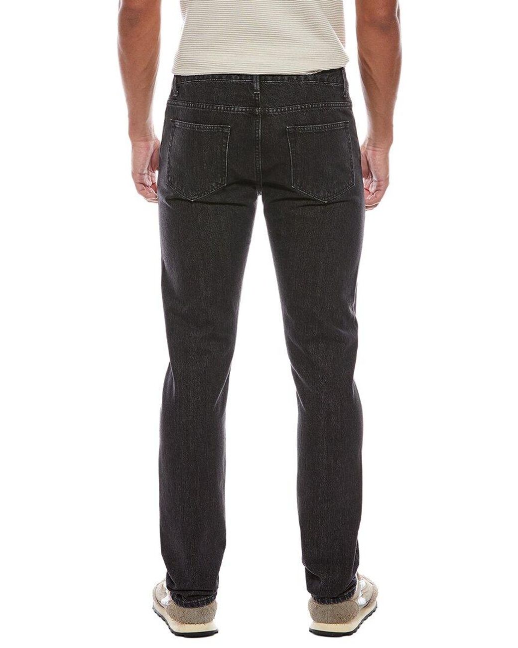 Officine Generale Black Officine Generale Slim Fit Japanese Denim Jean for men