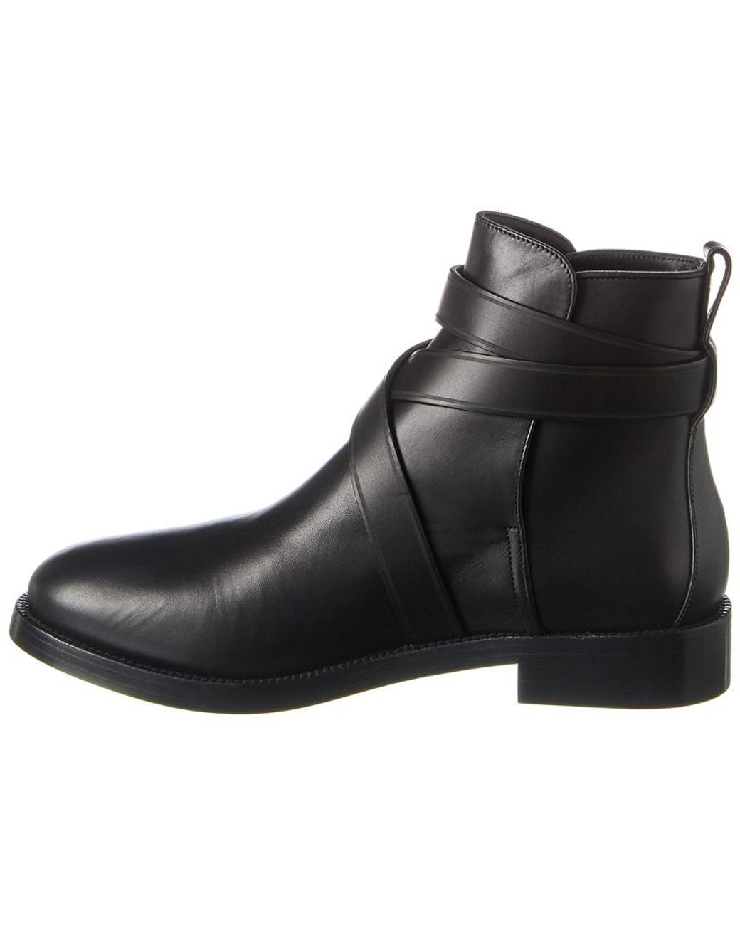 Burberry Monogram Motif Leather Ankle 