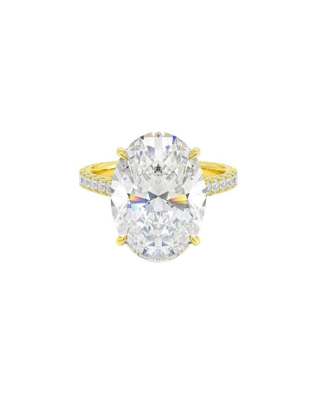 Lab Grown Diamonds White 14K 7.30 Ct. Tw. Lab-Grown Diamond Ring