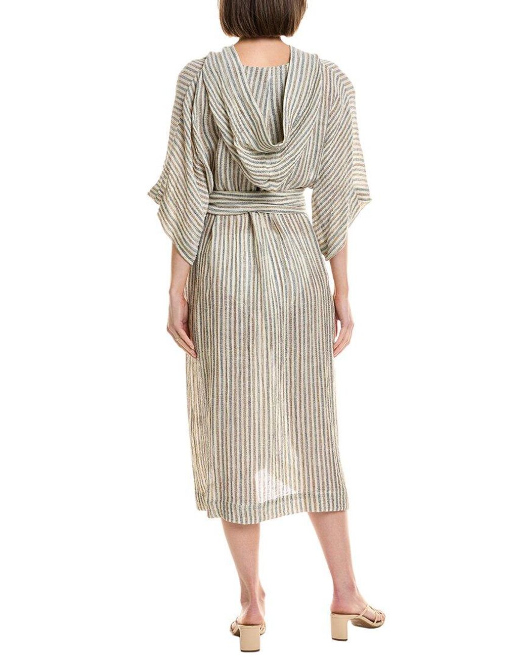 Lisa Marie Fernandez Natural Linen Beach Poncho