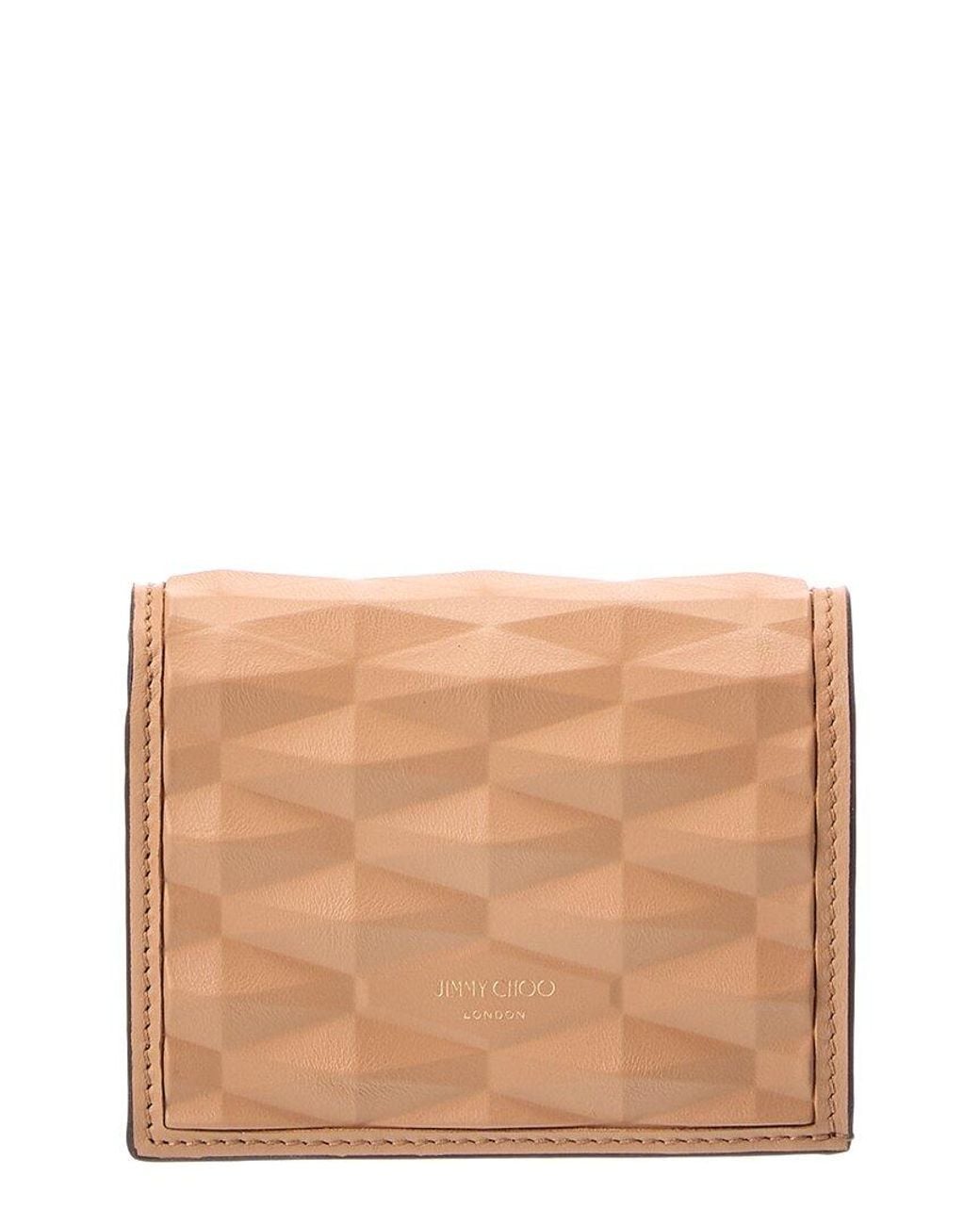 Jimmy Choo Natural Hanne 3D Leather Card Case