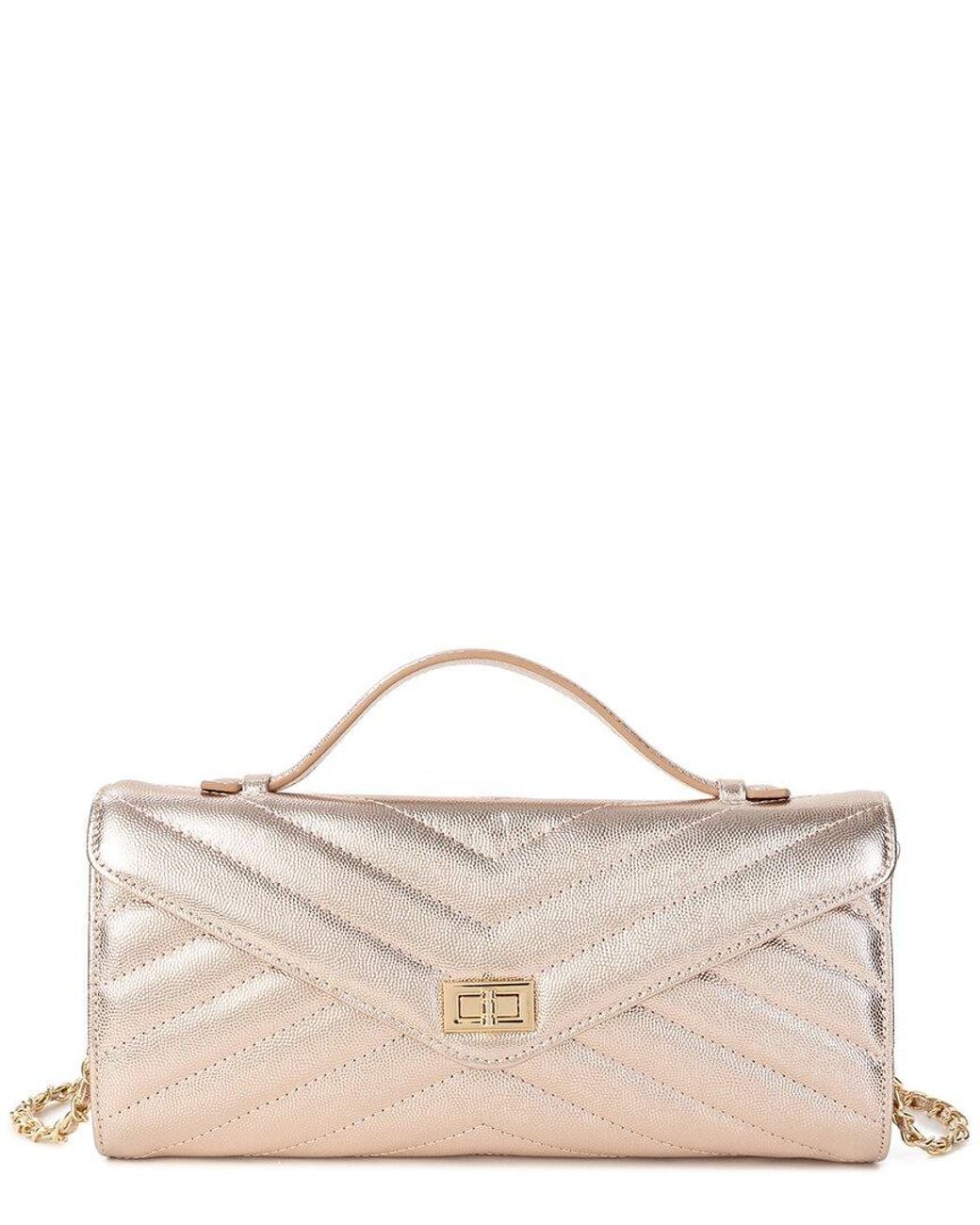 Tiffany & Fred Paris Natural Quilted Leather Shoulder Bag