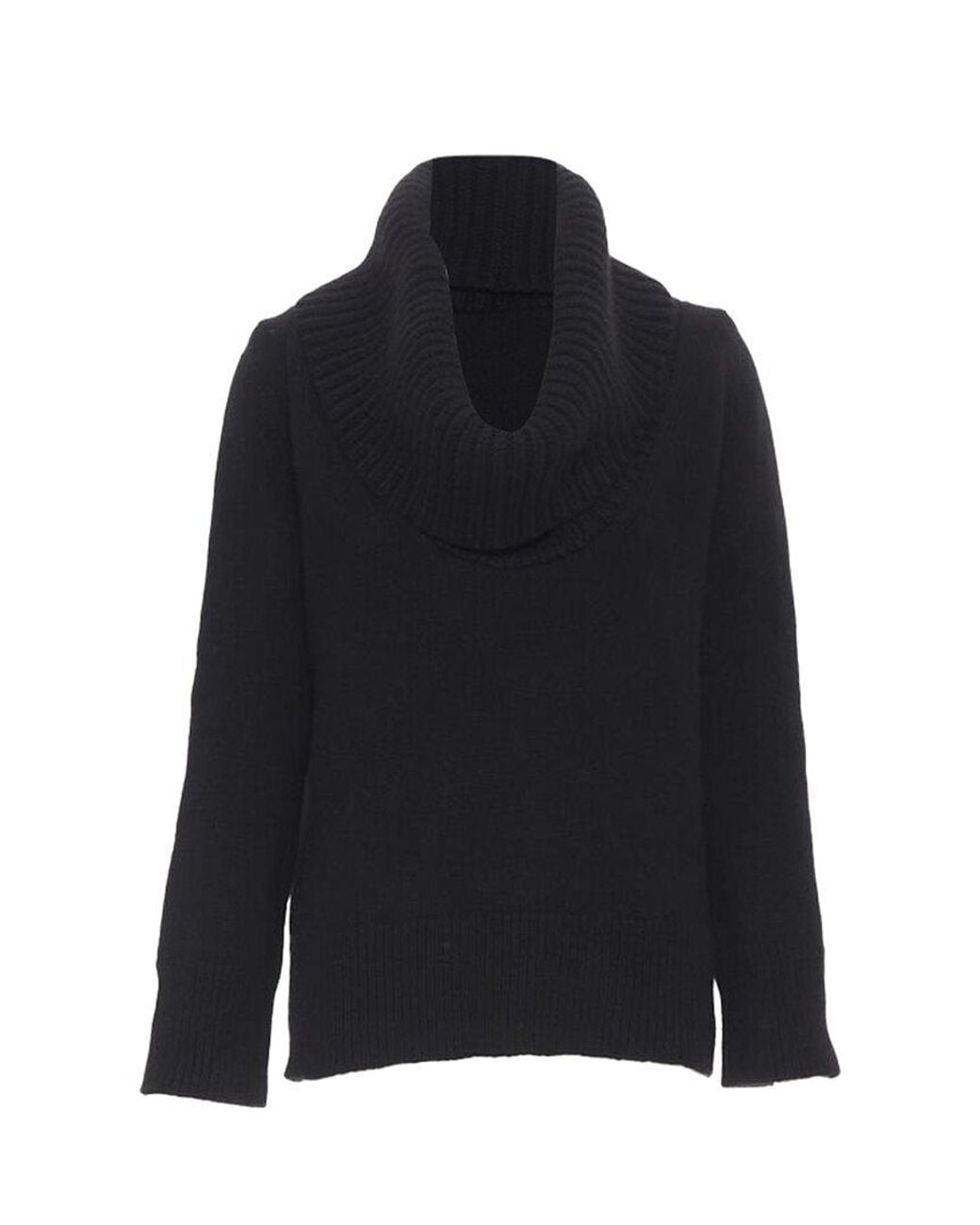 McQueen Blue Wool Angora-Blend Ribbed Turtleneck, Size Int (Authentic Pre-Loved)
