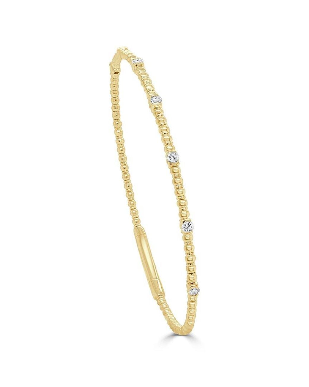 Sabrina Designs Metallic 14K 0.23 Ct. Tw. Diamond Stackable Bangle