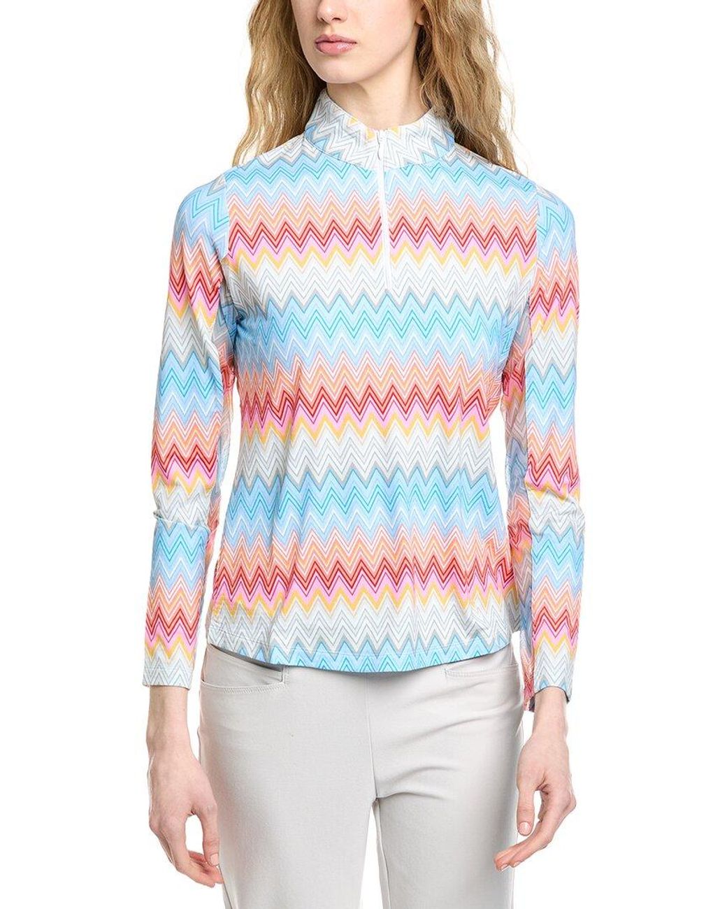 IBKUL White Long Sleeve Mock Neck Top