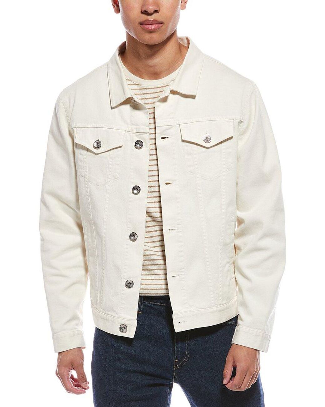 Brunello Cucinelli Natural Denim Jacket for men