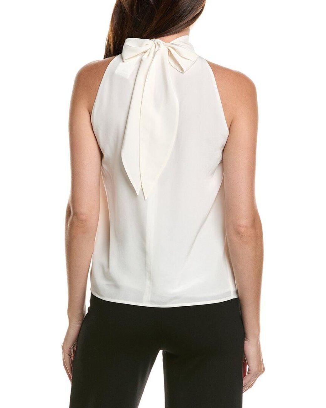 Max Mara White Silk Jumper
