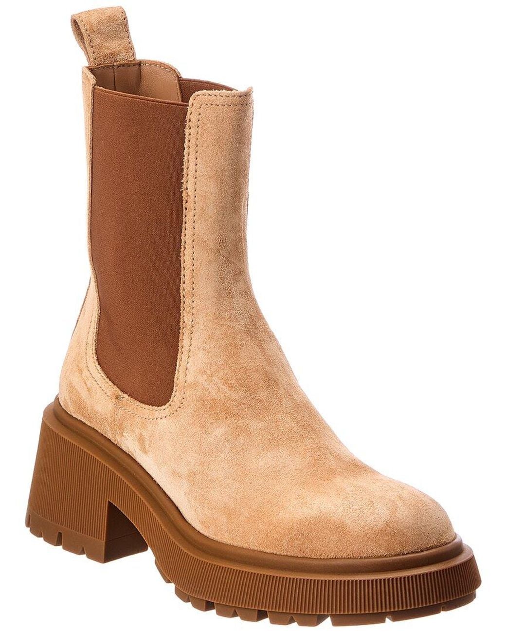 Jimmy Choo Brown Tamia Suede Chelsea Boot