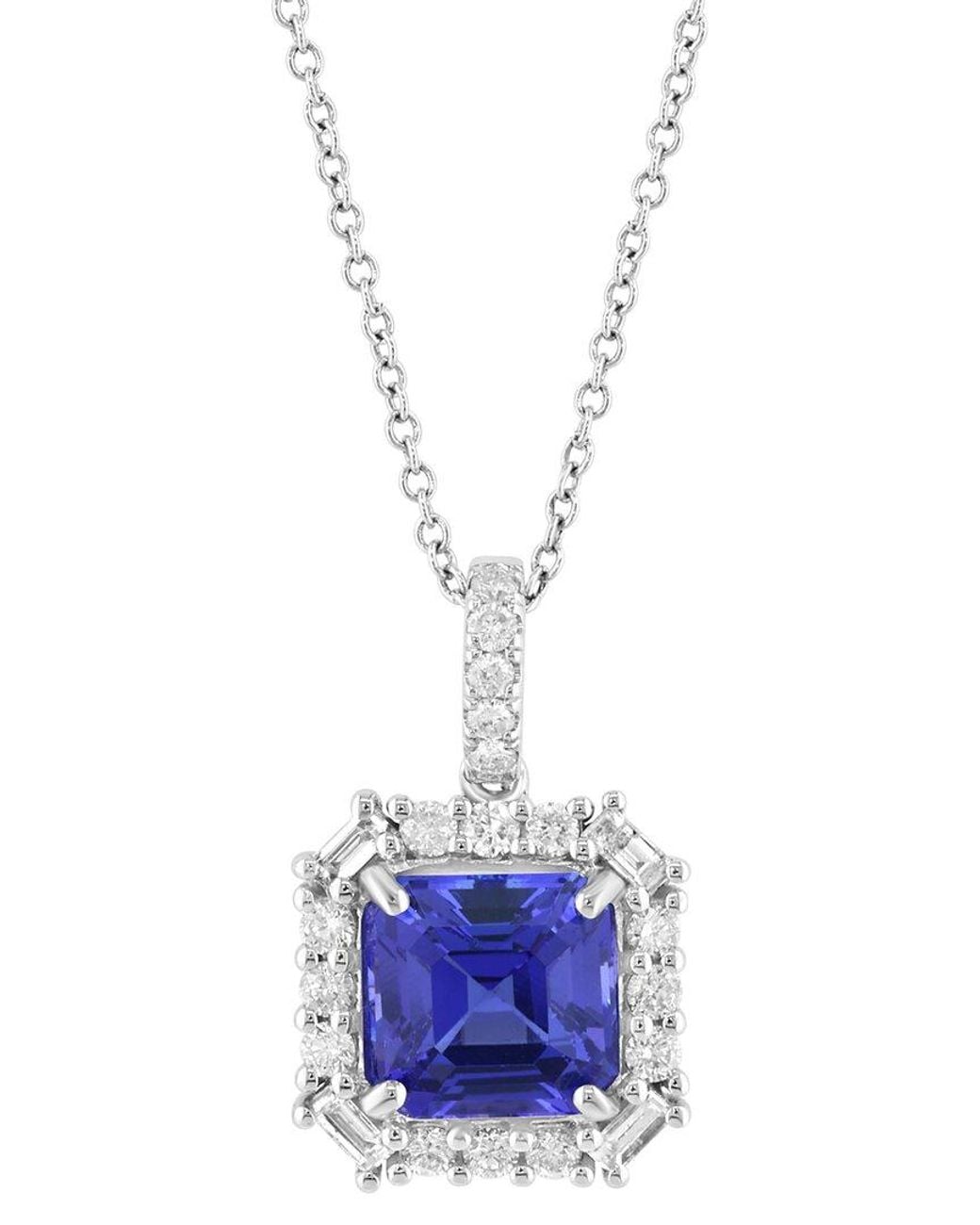 Effy Fine Jewelry Blue 14k 2.81 Ct. Tw. Diamond & Tanzanite Necklace