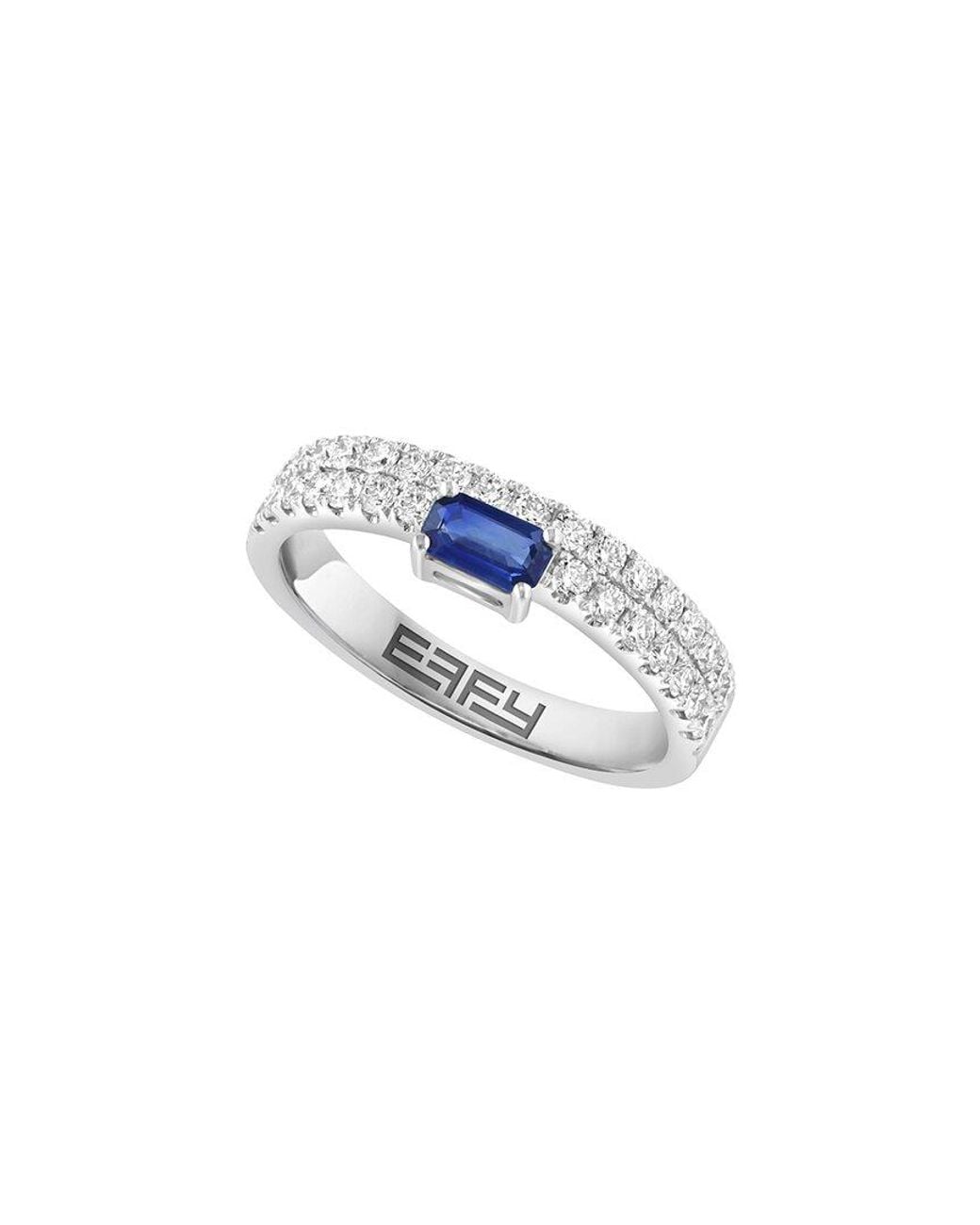 Effy Fine Jewelry Blue 14K 0.81 Ct. Tw. Diamond & Sapphire Ring