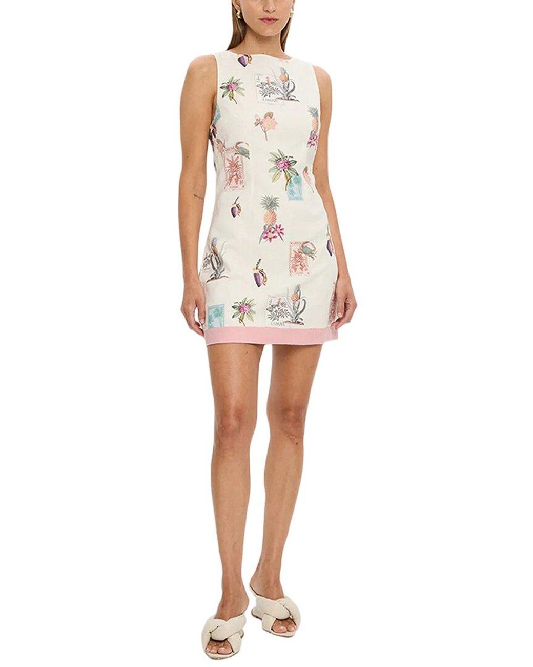 AMINA GLAM White Mini Dress