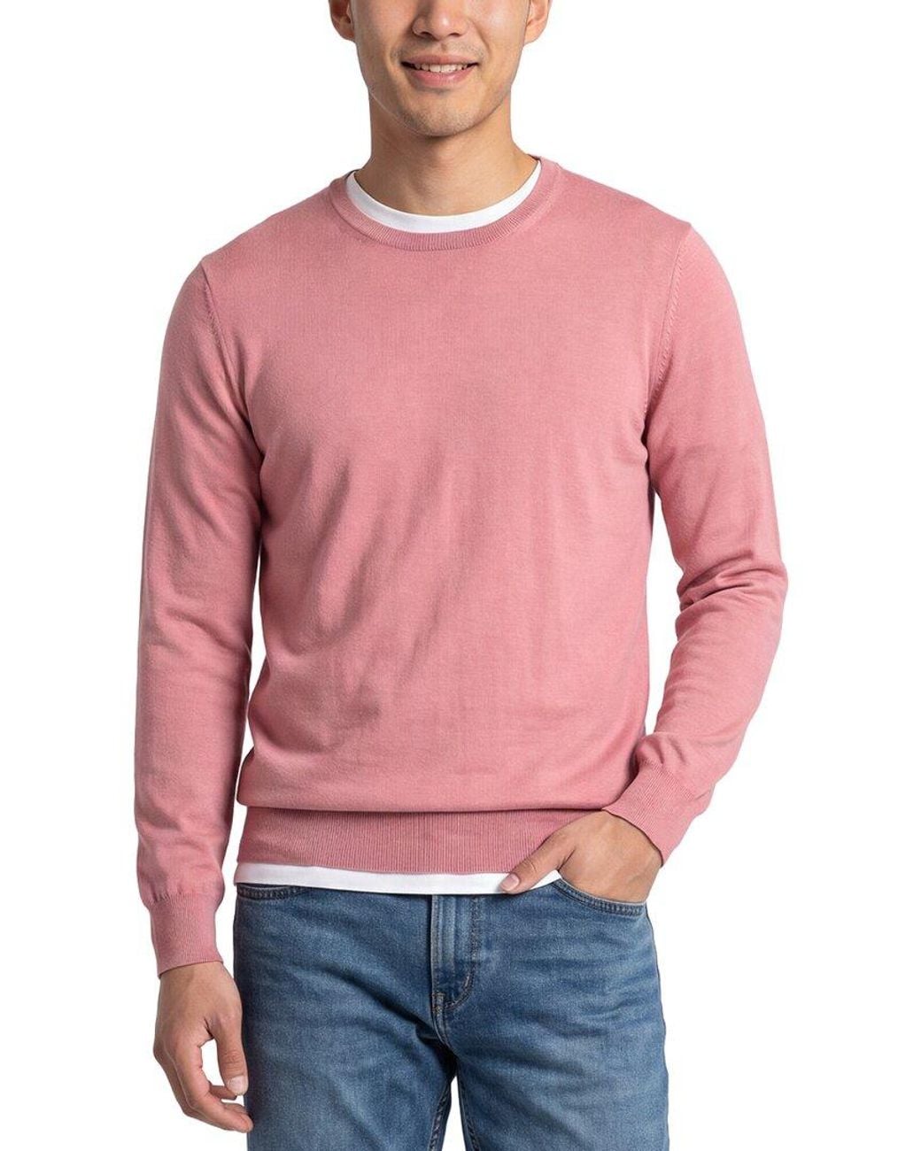 Gran Sasso Red Wool Crewneck Sweater for men