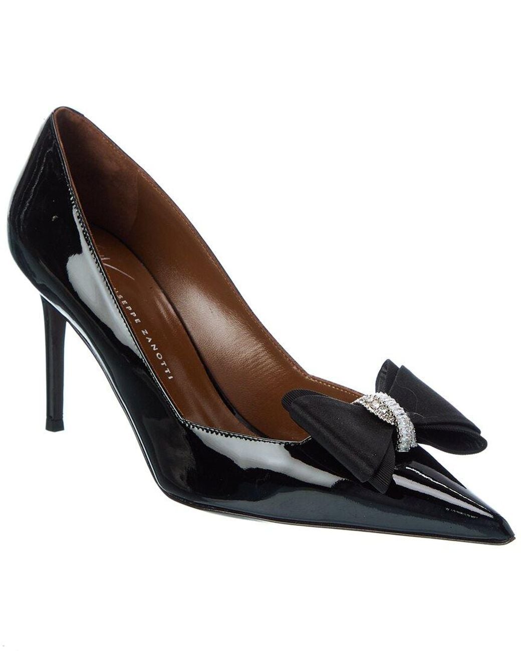 Giuseppe Zanotti Black Raquel 85 Patent Pump