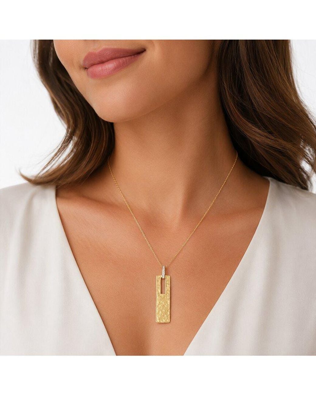 Reiss White 14K Necklace