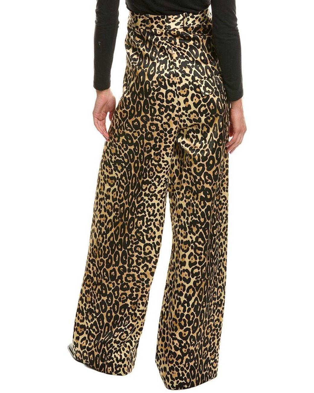 Tom Ford Multicolor Leather-Trim Silk-Blend Pant